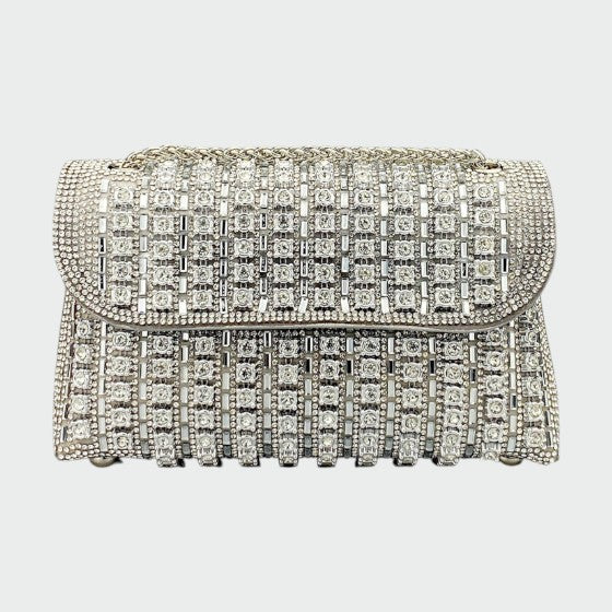 Laviera - Chic Chain Colored Diamond Shoulder Bag