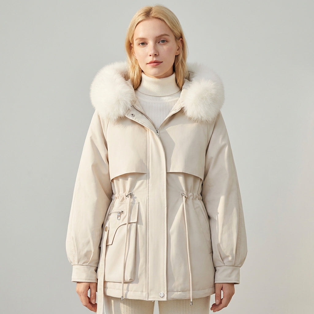 Hailey | Faux-Fur Hood Utility Parka Jacket