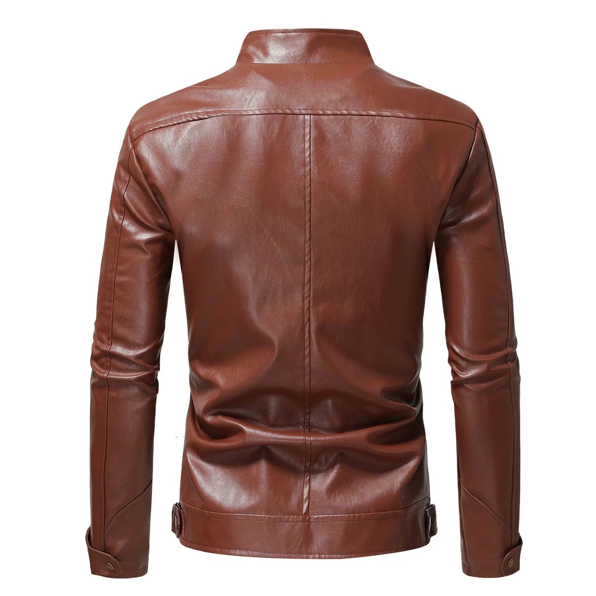 Stylish Men's Leather Jacket - Elegant Design