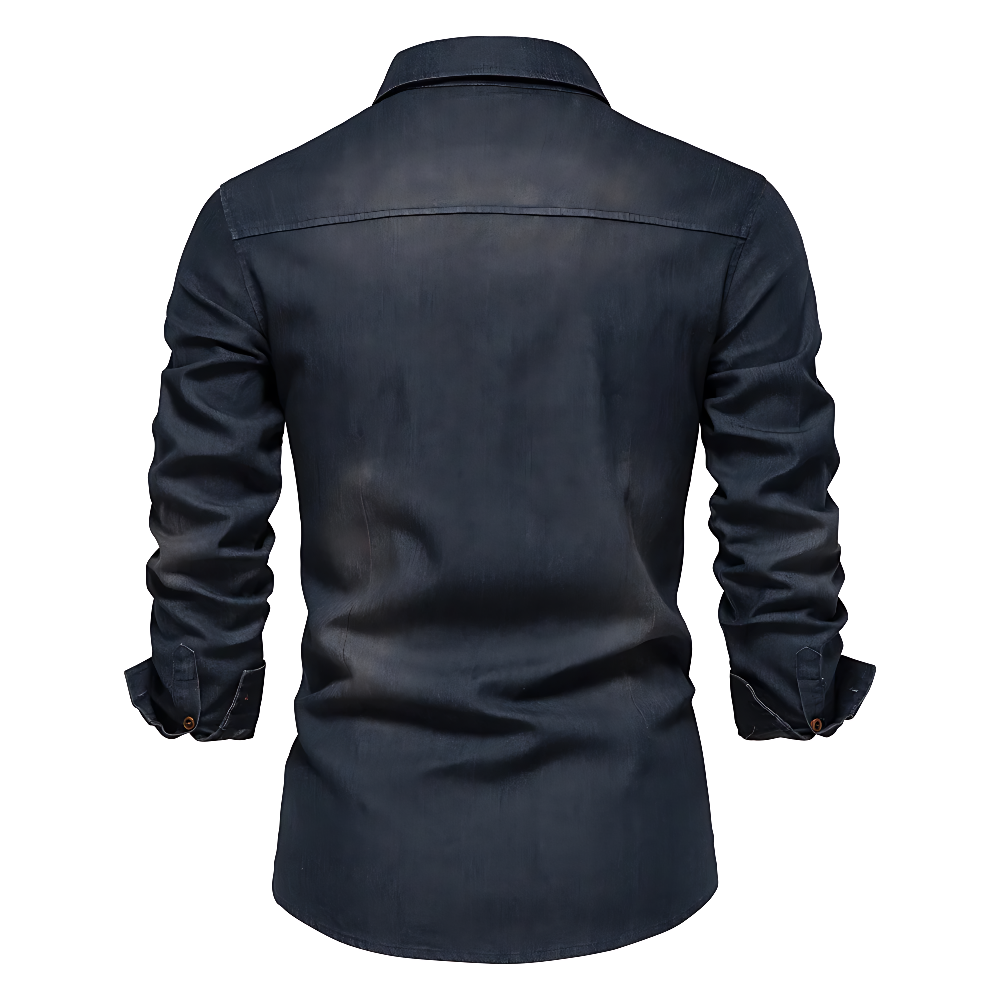 Stylish Slim Fit Denim Shirt