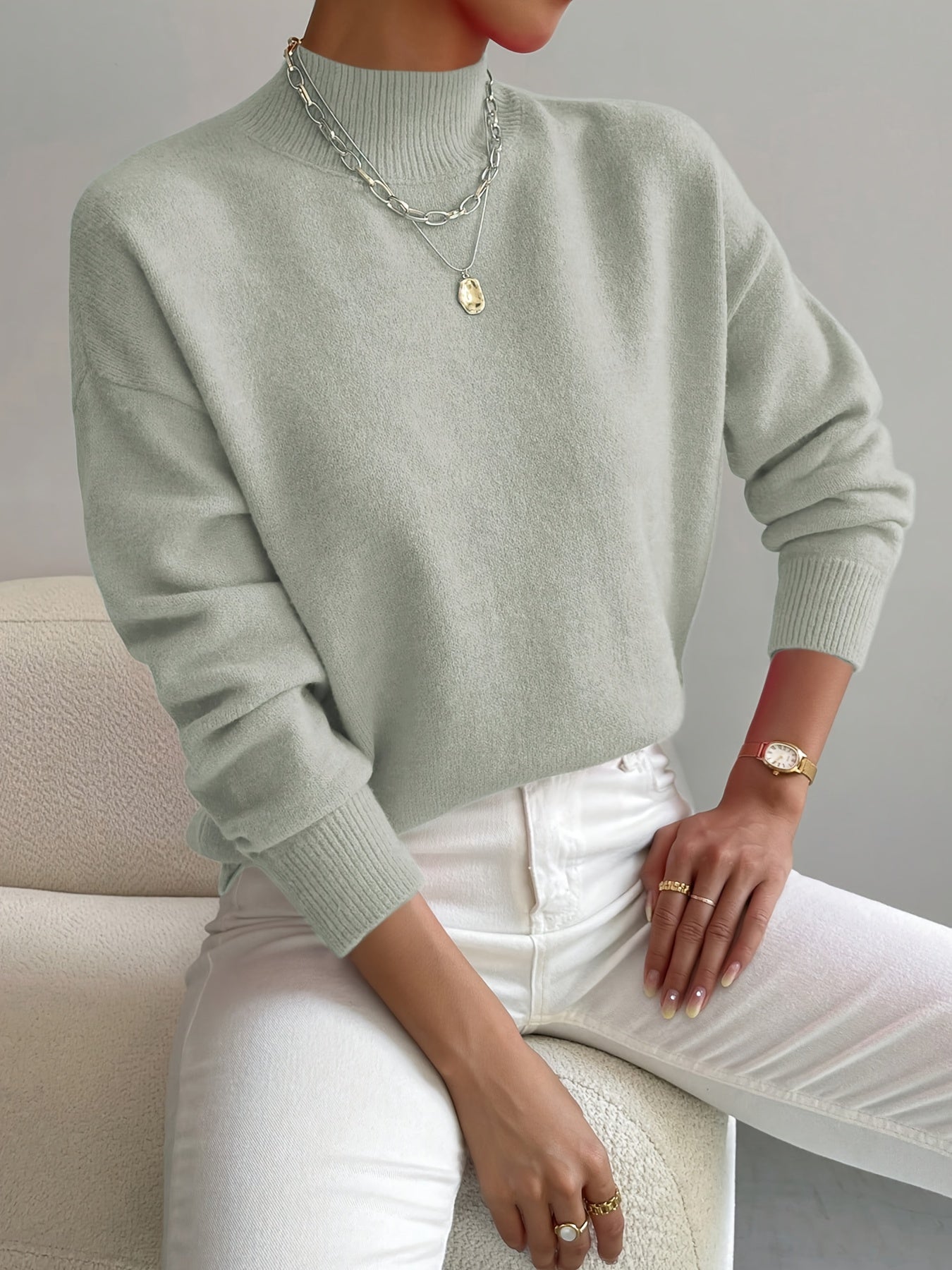 MAGLIONE SERAPHINE A COLLO ALTO - Montaracrest