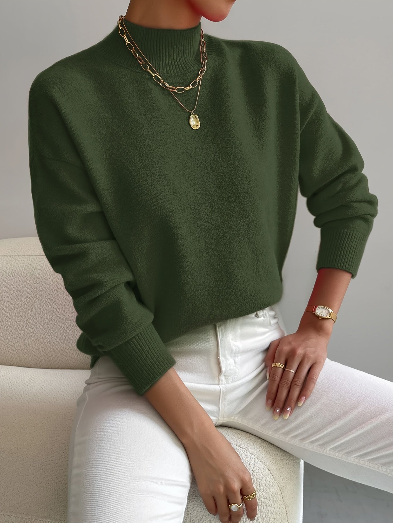 MAGLIONE SERAPHINE A COLLO ALTO - Montaracrest