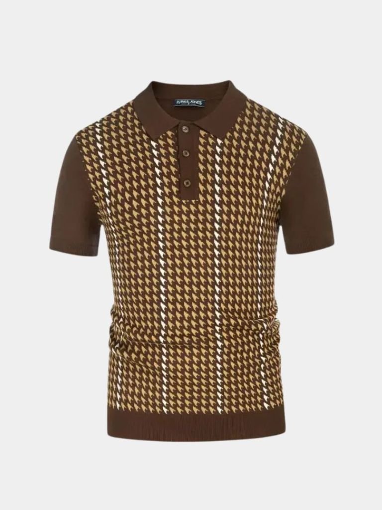 Montaracrest Polo Estetico shirt featuring an old-money aesthetic with a cross and crown emblem on a classic polo shirt.