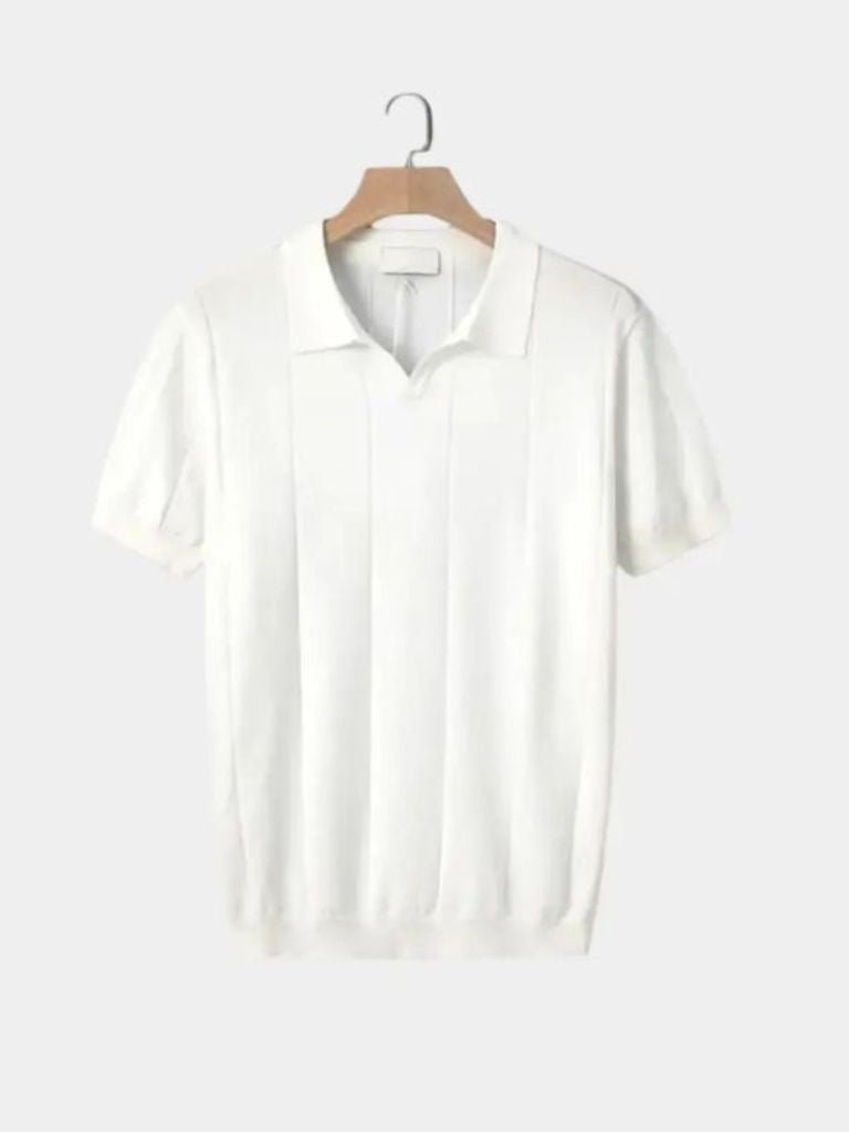 Montaracrest Portofino polo shirt with cross crown logo, navy blue, short sleeves, classic fit, casual men's fashion.