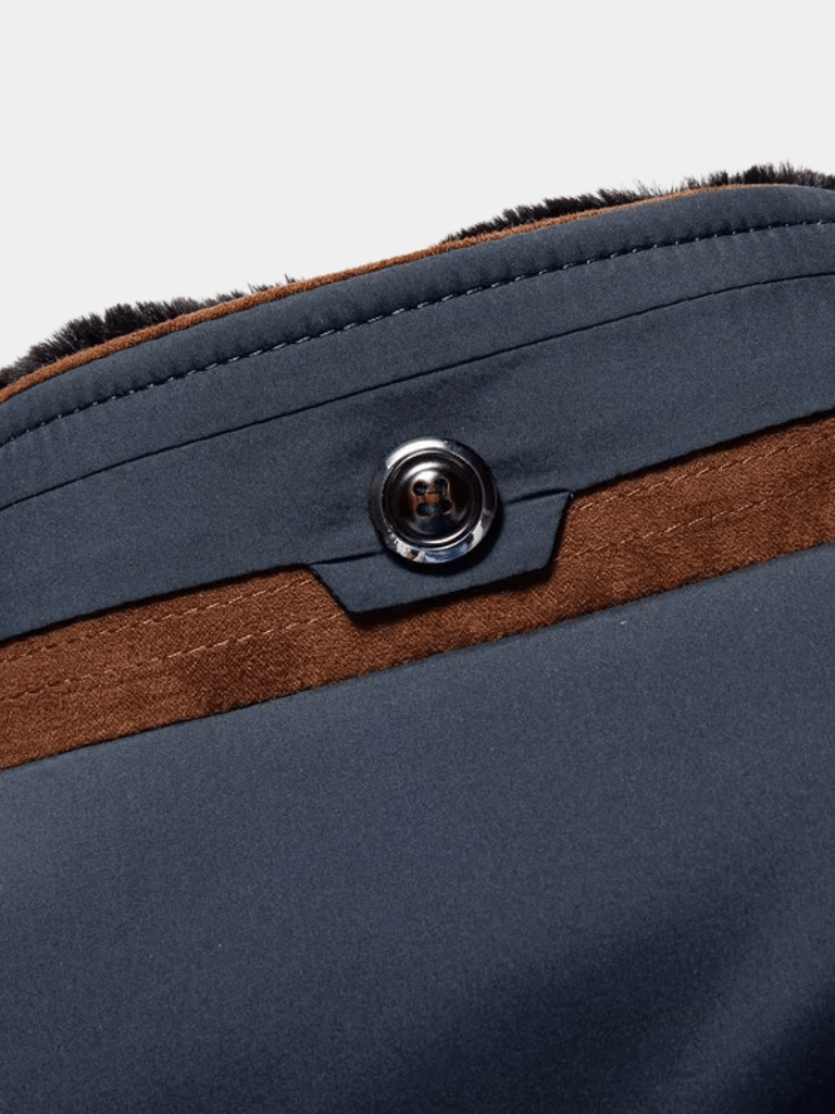 Montaracrest quilted winter jacket in a cross-crown design, insulated and warm for cold weather.