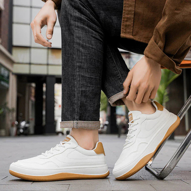 Genuine Leather Sneakers - Montaracrest