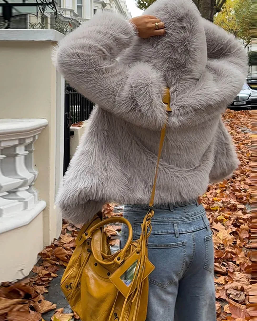 Dana Faux Fur Hooded  Jacket