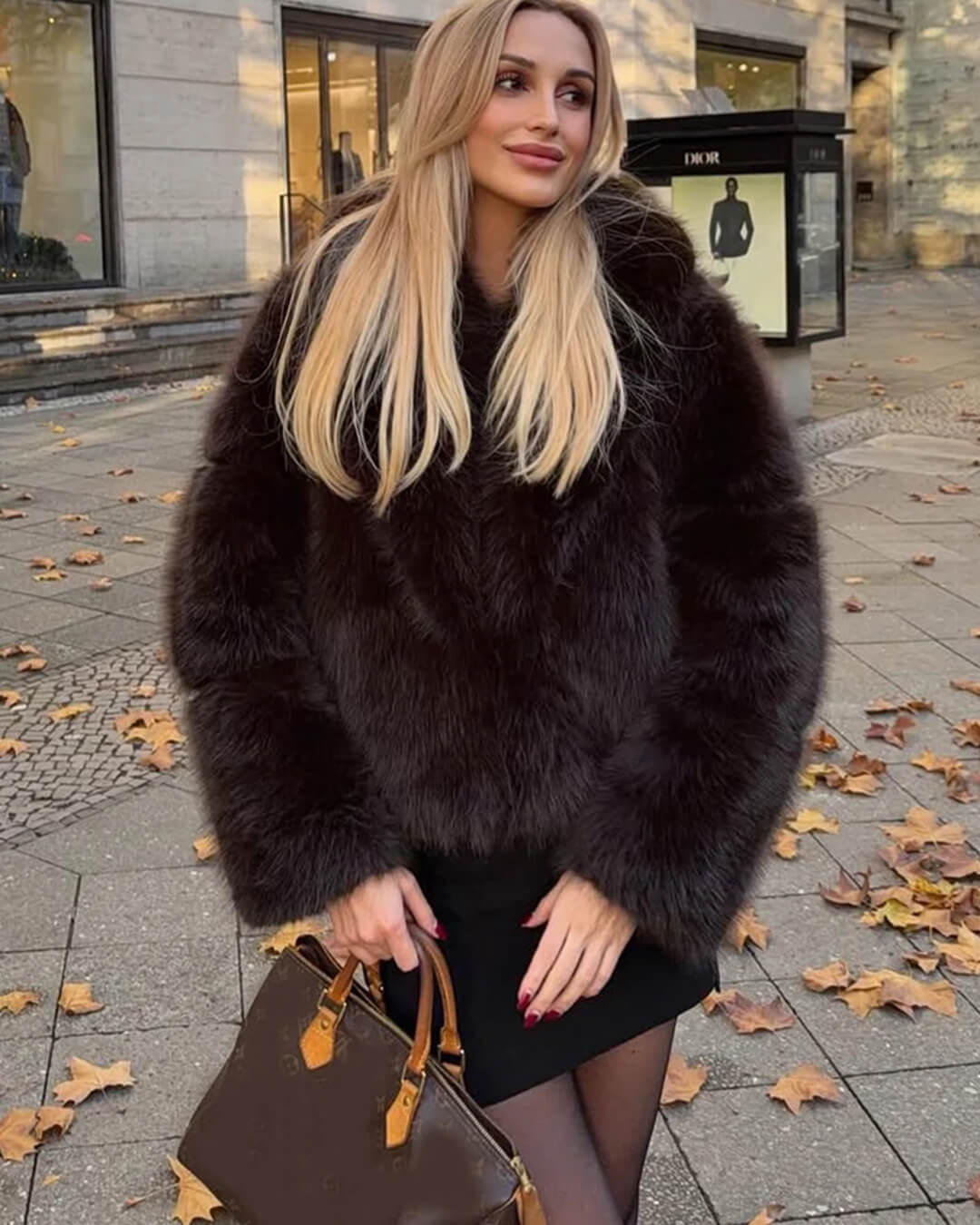 Andrea Faux Fur Coat