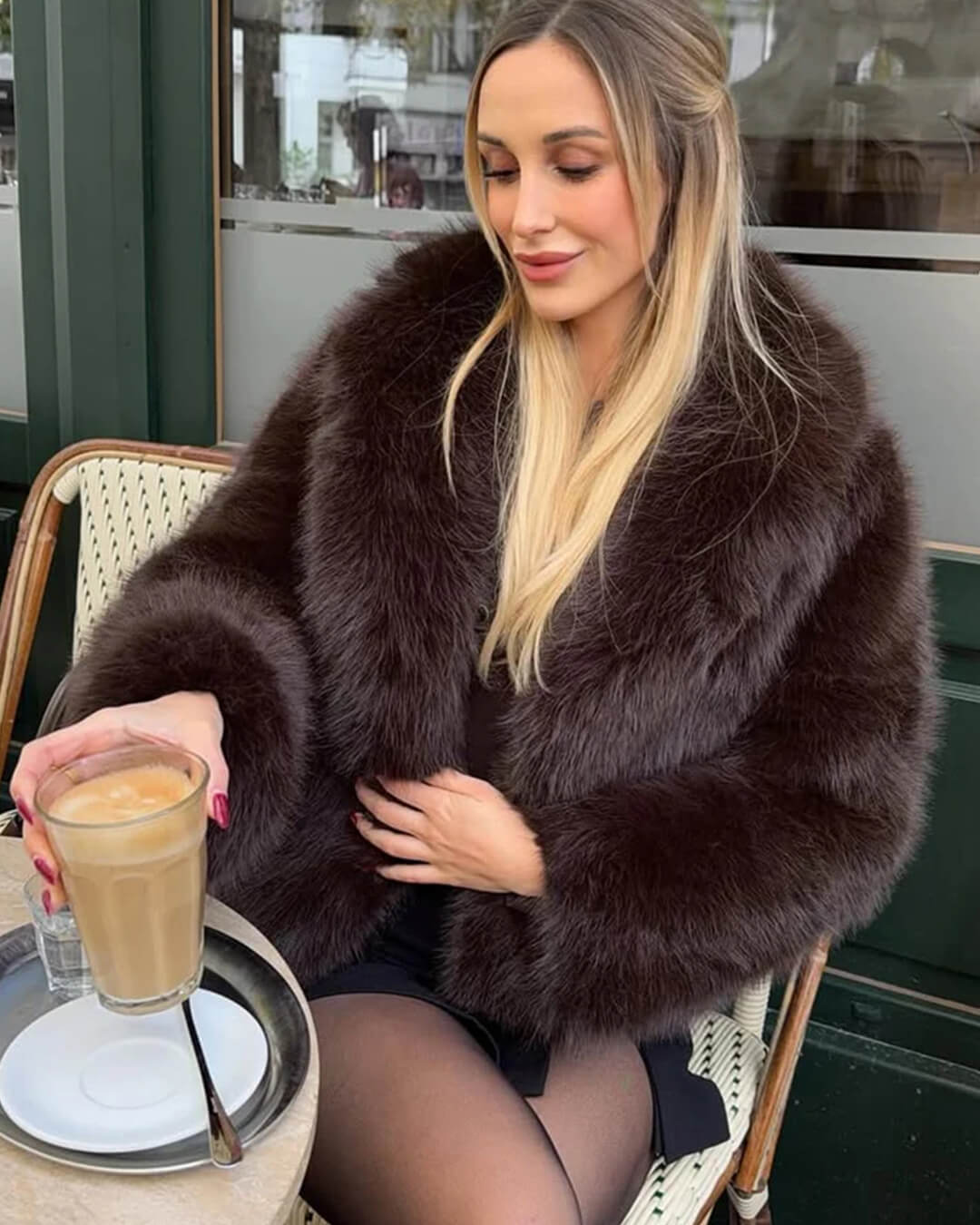 Andrea Faux Fur Coat