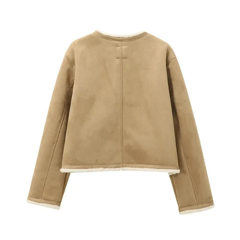 Aralyn Faux Fur Suede Coat