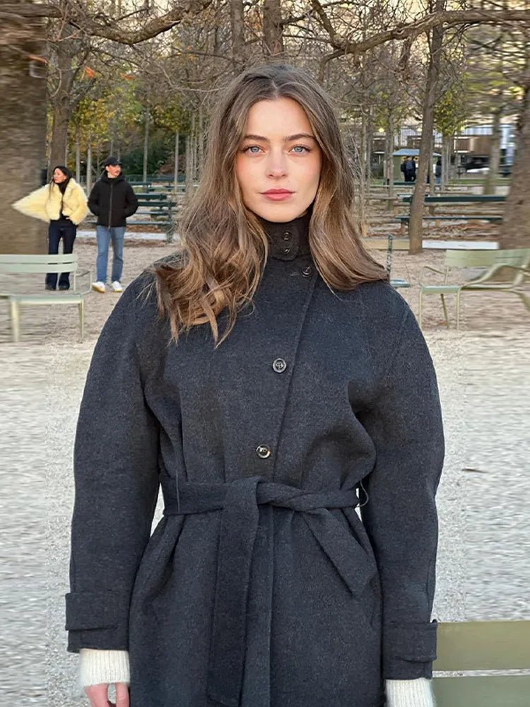 Ashley Stand Collar Short Coat