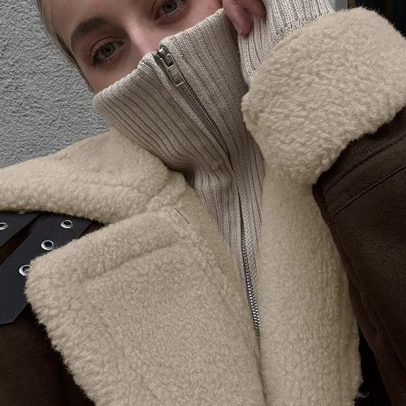 Aurora Suede Faux leather Jacket