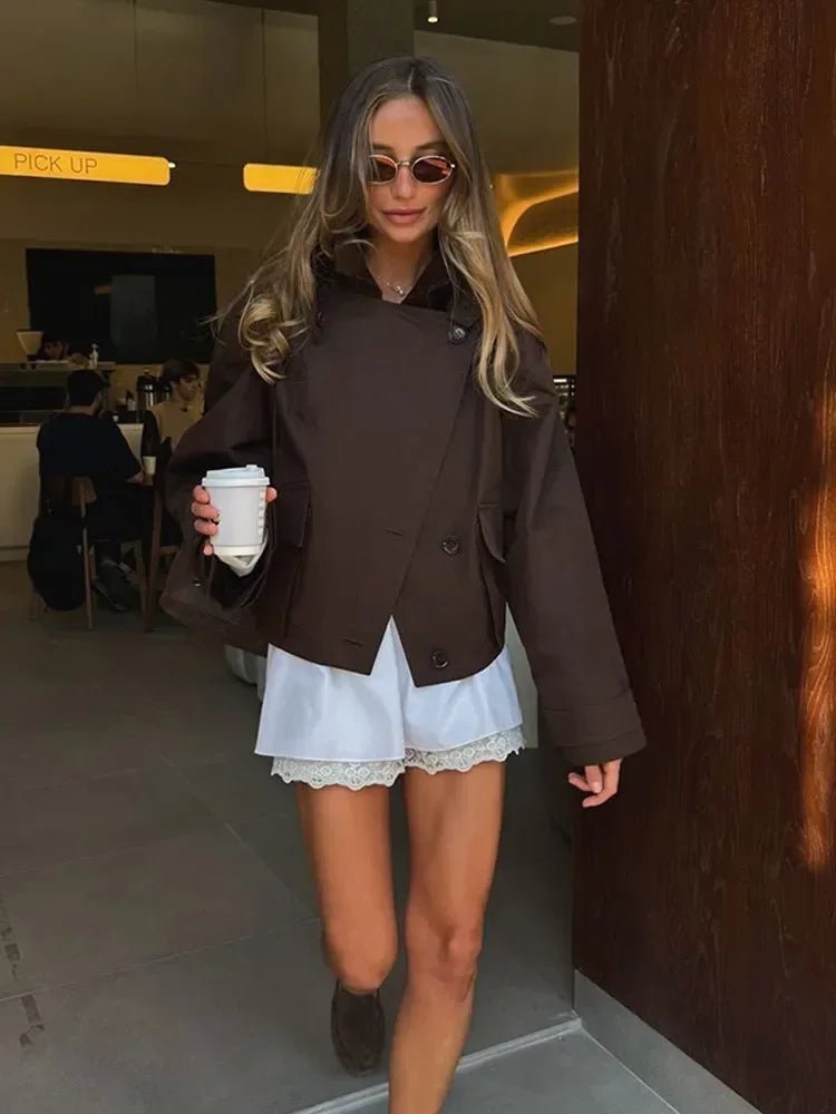 Beatrice Cropped Trench Coat