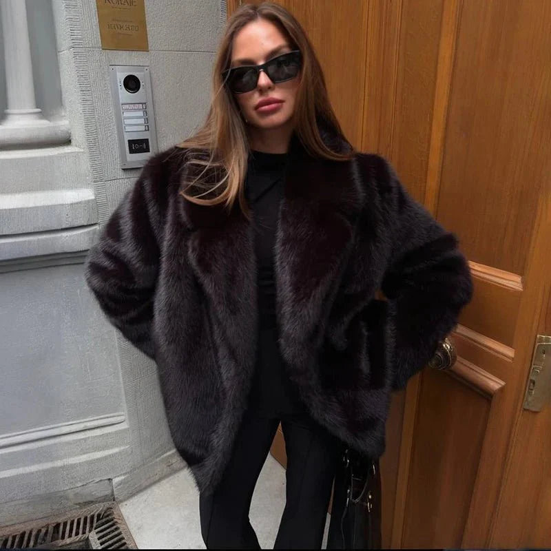 Carissa Faux Fur Coat
