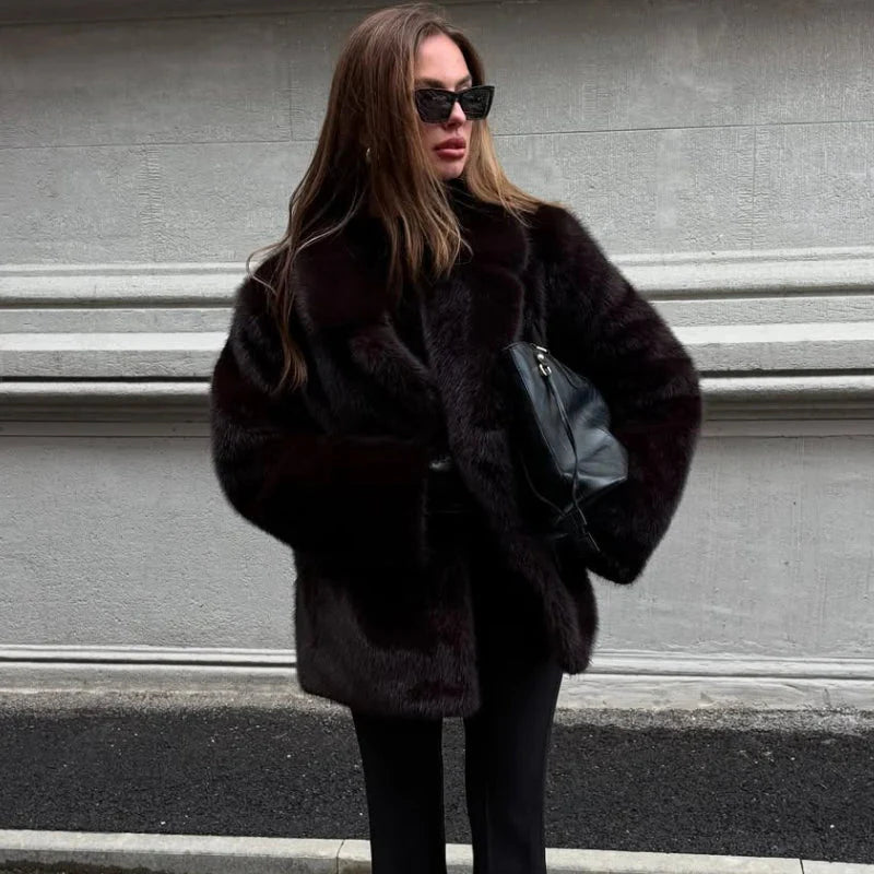Carissa Faux Fur Coat