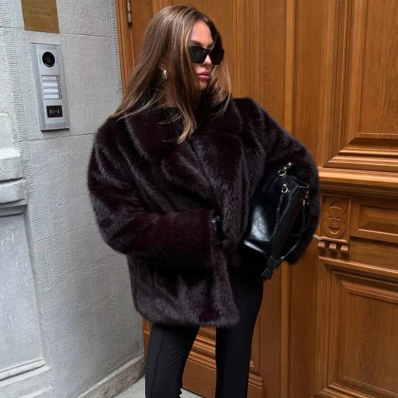 Carissa Faux Fur Coat