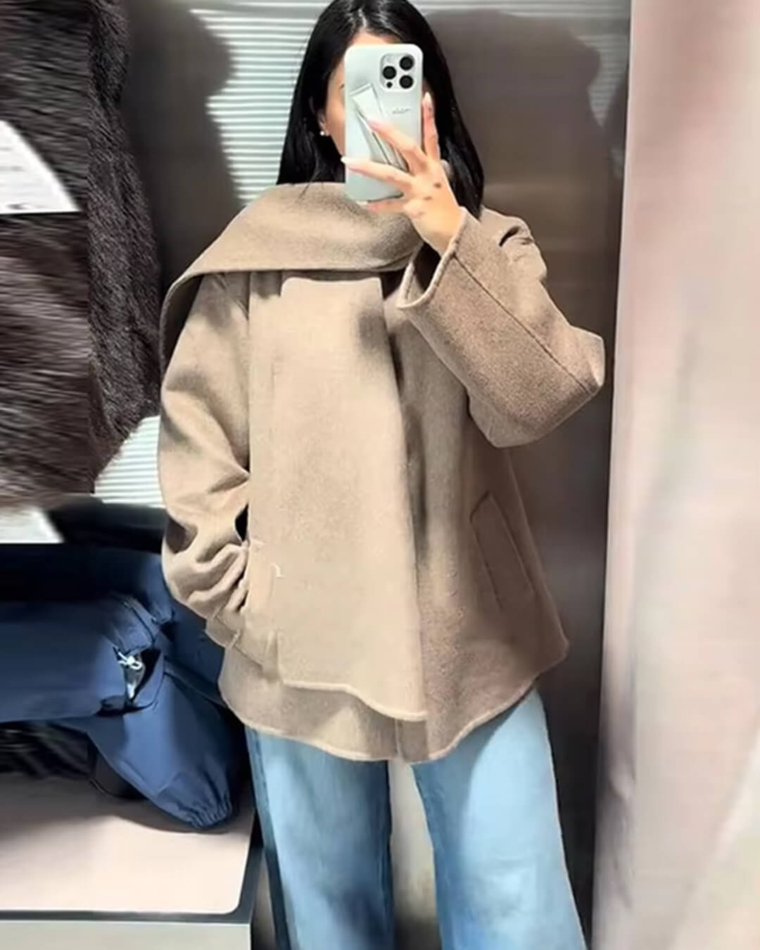 Cecille Coat with Scarf