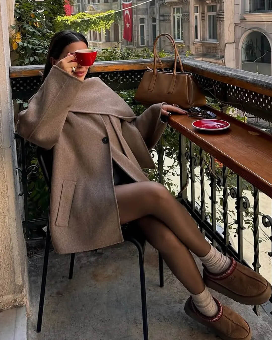 Cecille Coat with Scarf