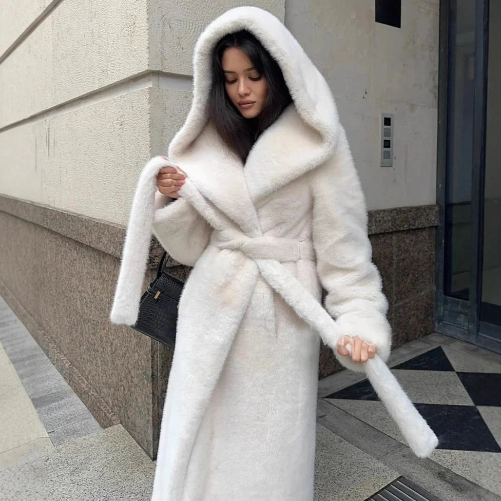 Chloe Hooded Long Coat