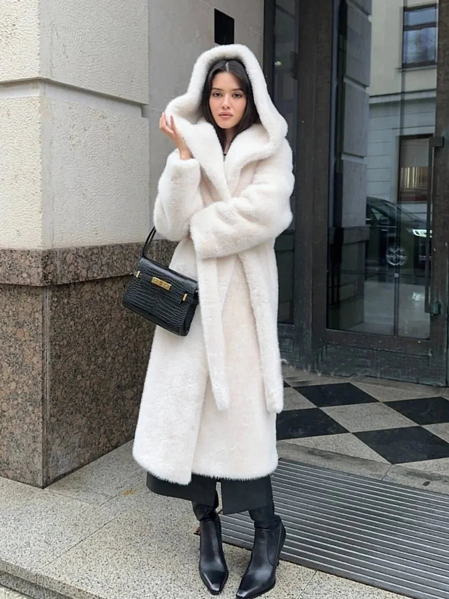 Chloe Hooded Long Coat