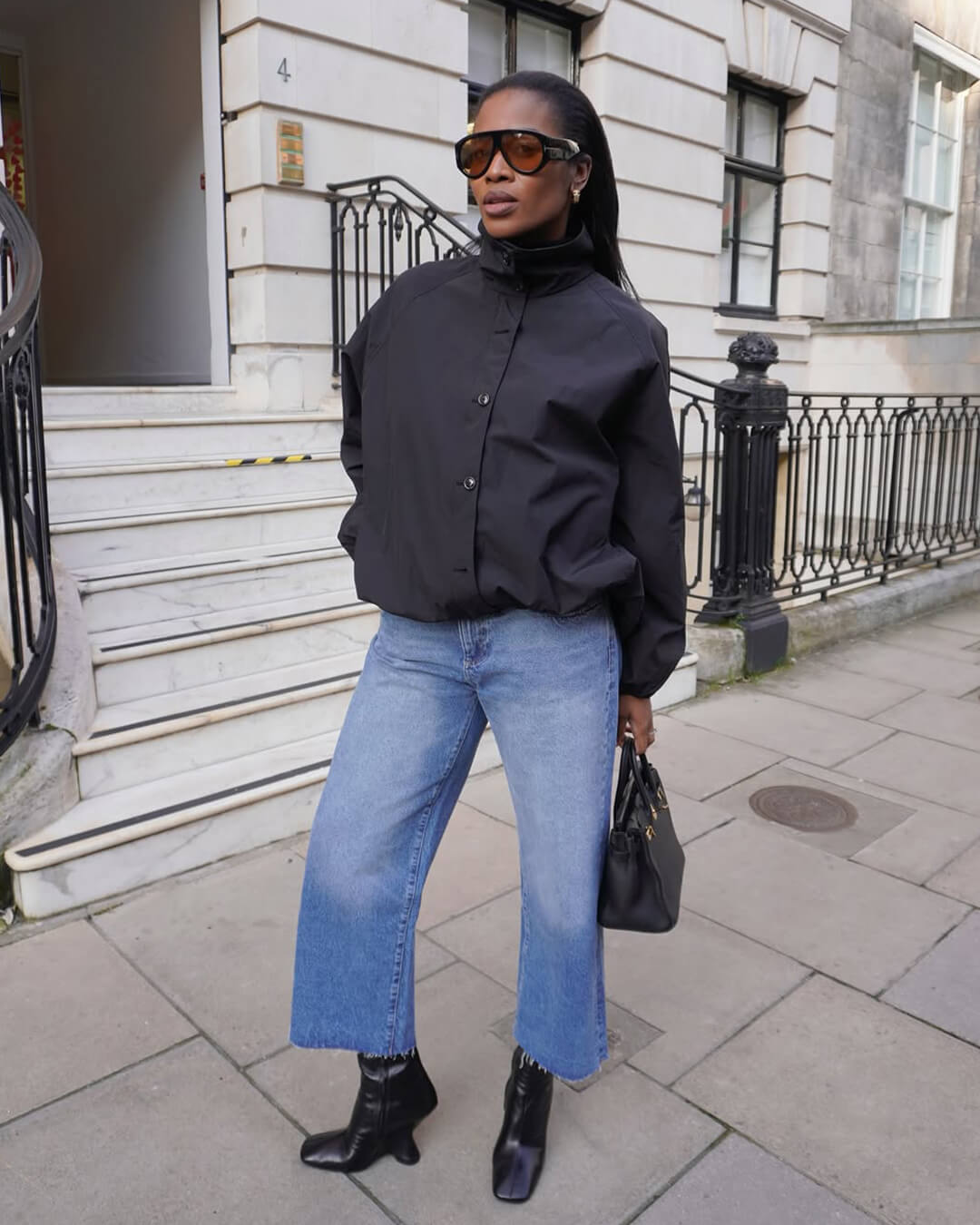 Clara High-Neck Bomber Jacket