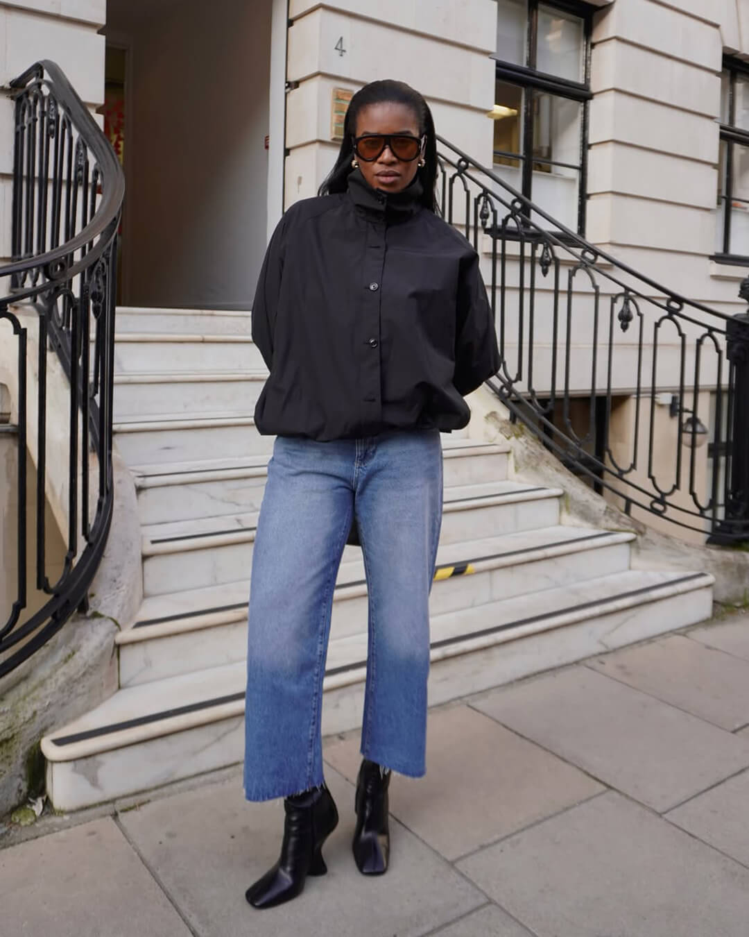 Clara High-Neck Bomber Jacket