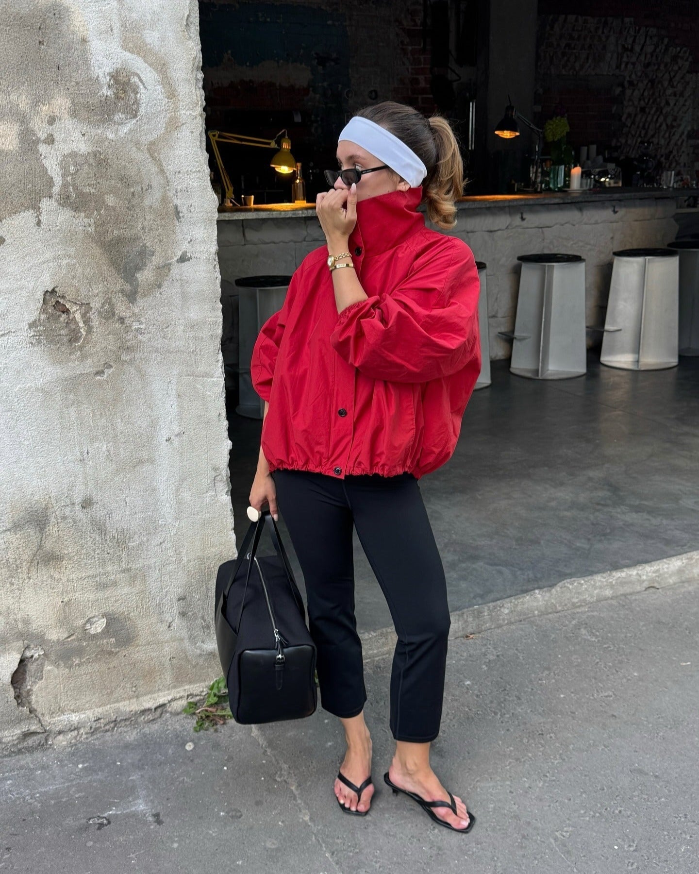 Clara High-Neck Bomber Jacket