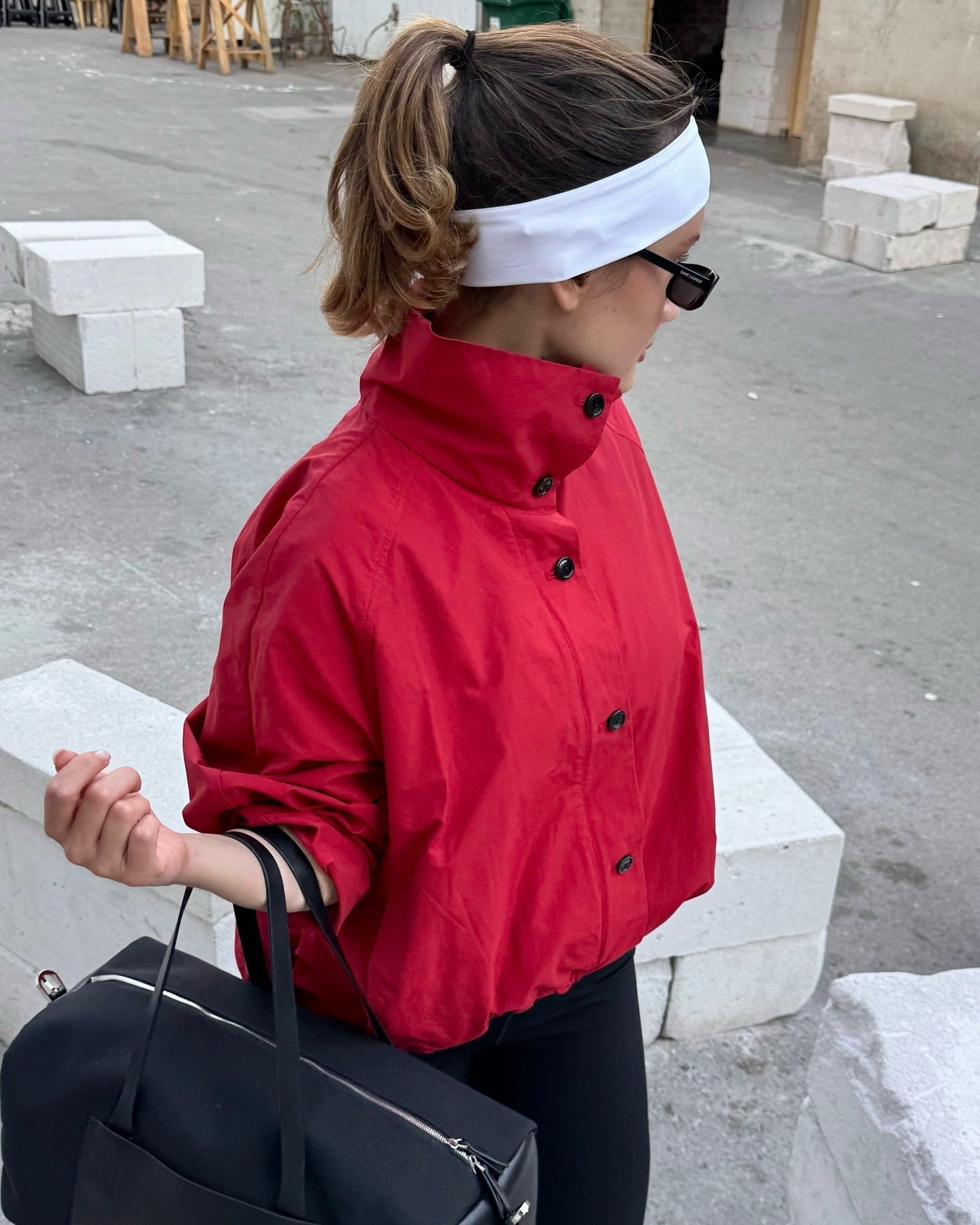 Clara High-Neck Bomber Jacket