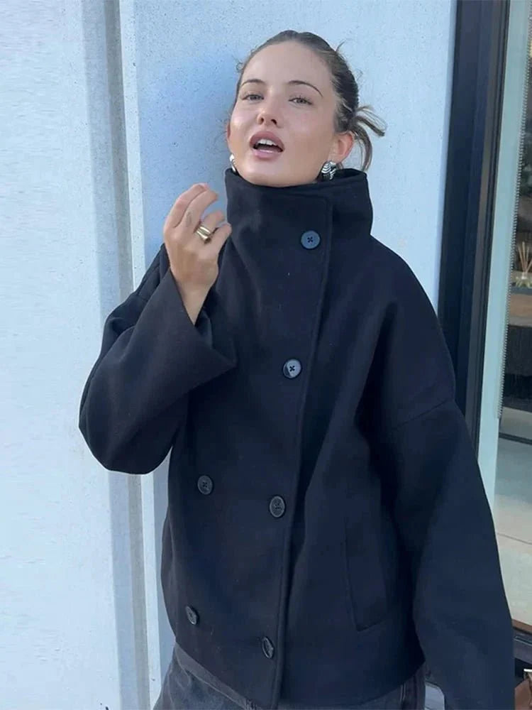 Clarissa Jacket with Stand Collar