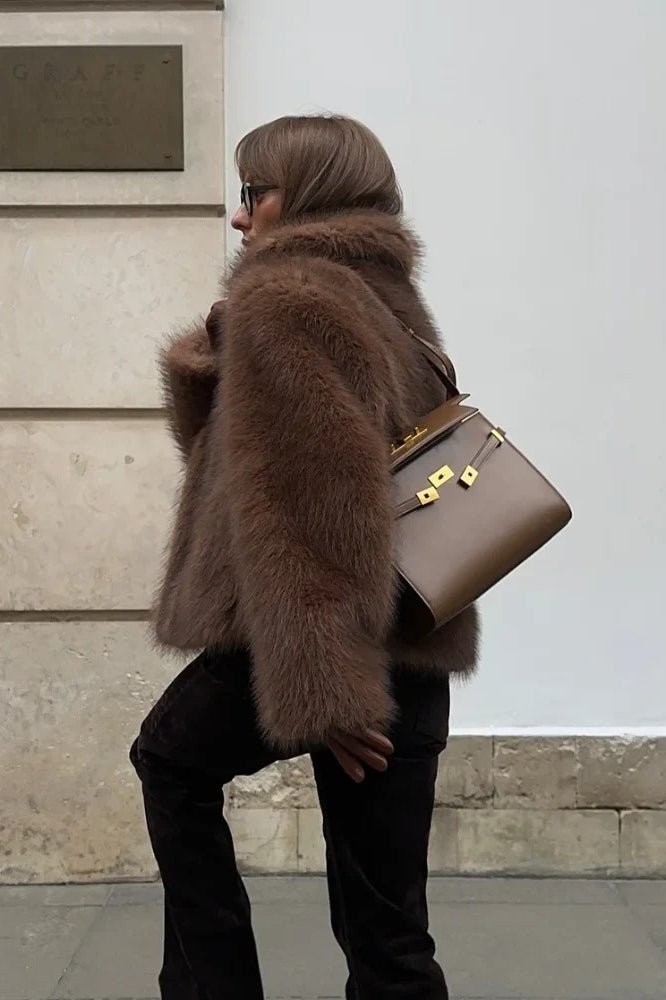 Colette Faux Fur Short Coat