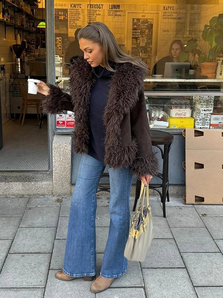 Daisy Plush Faux Fur Coat