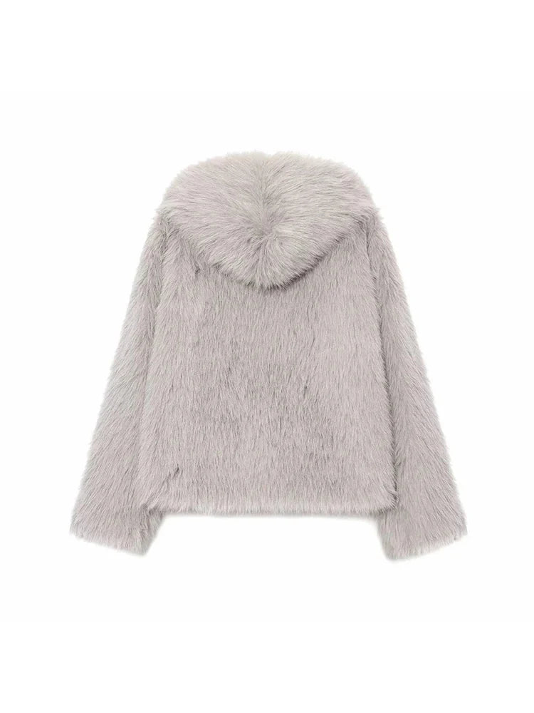 Dana Faux Fur Hooded  Jacket