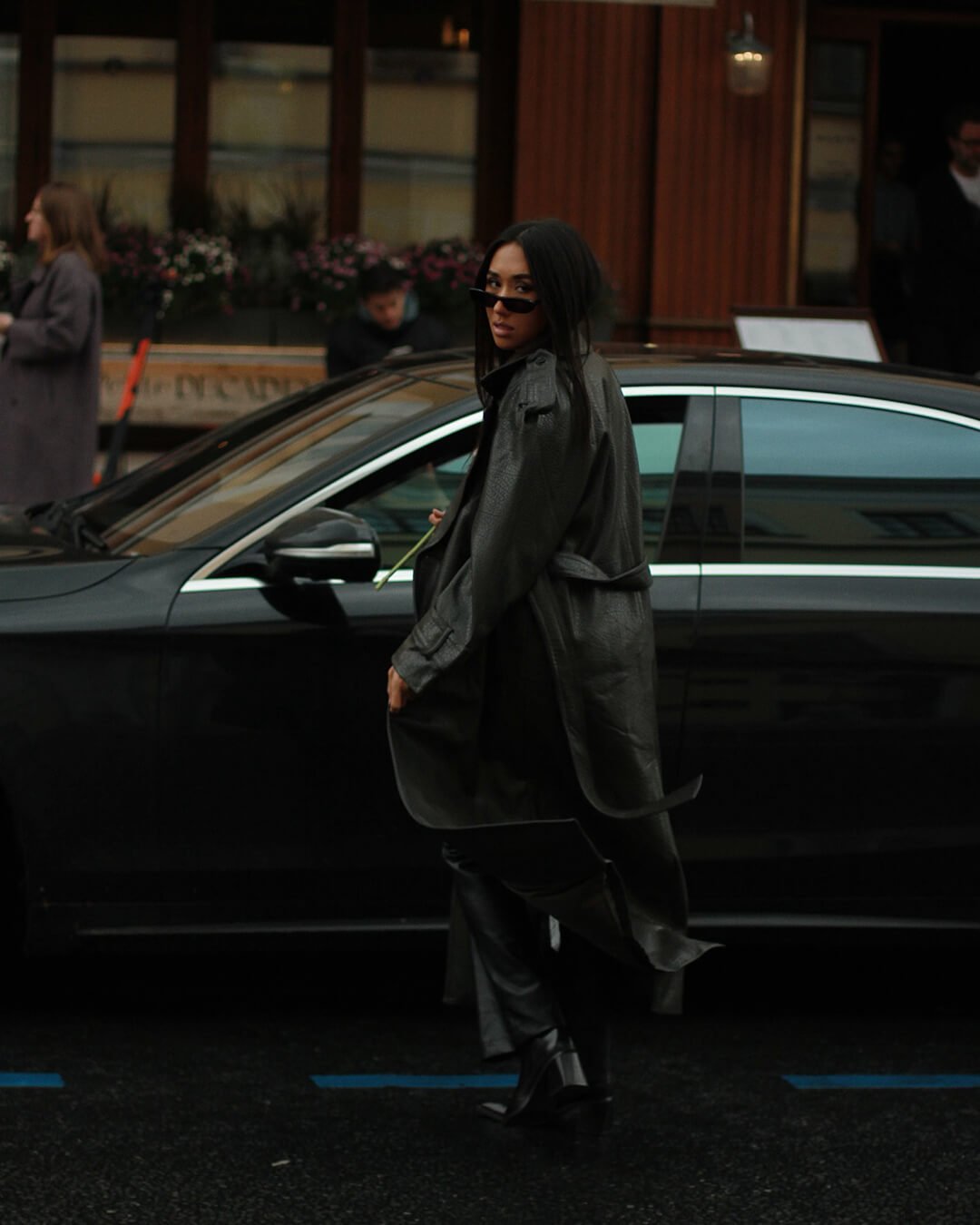 Danica Long Leather Jacket