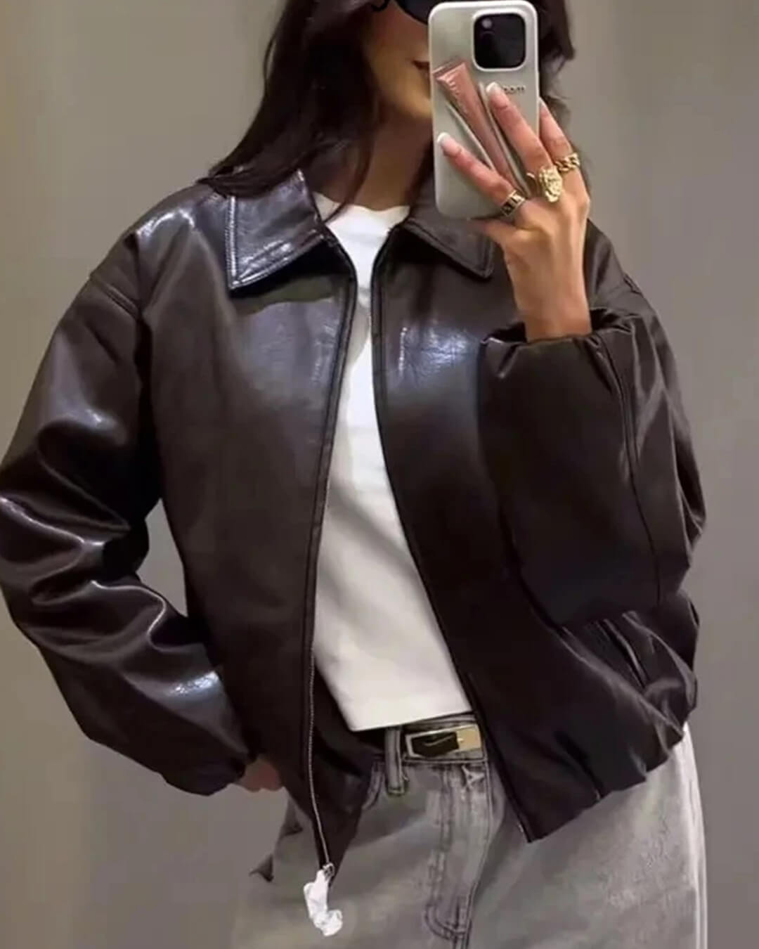 Eleanor Faux Leather Jacket