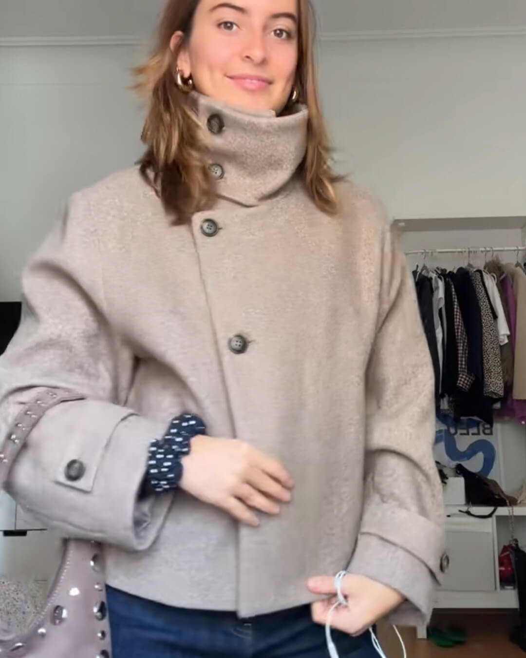 Ramona Jacket with Stand Collar