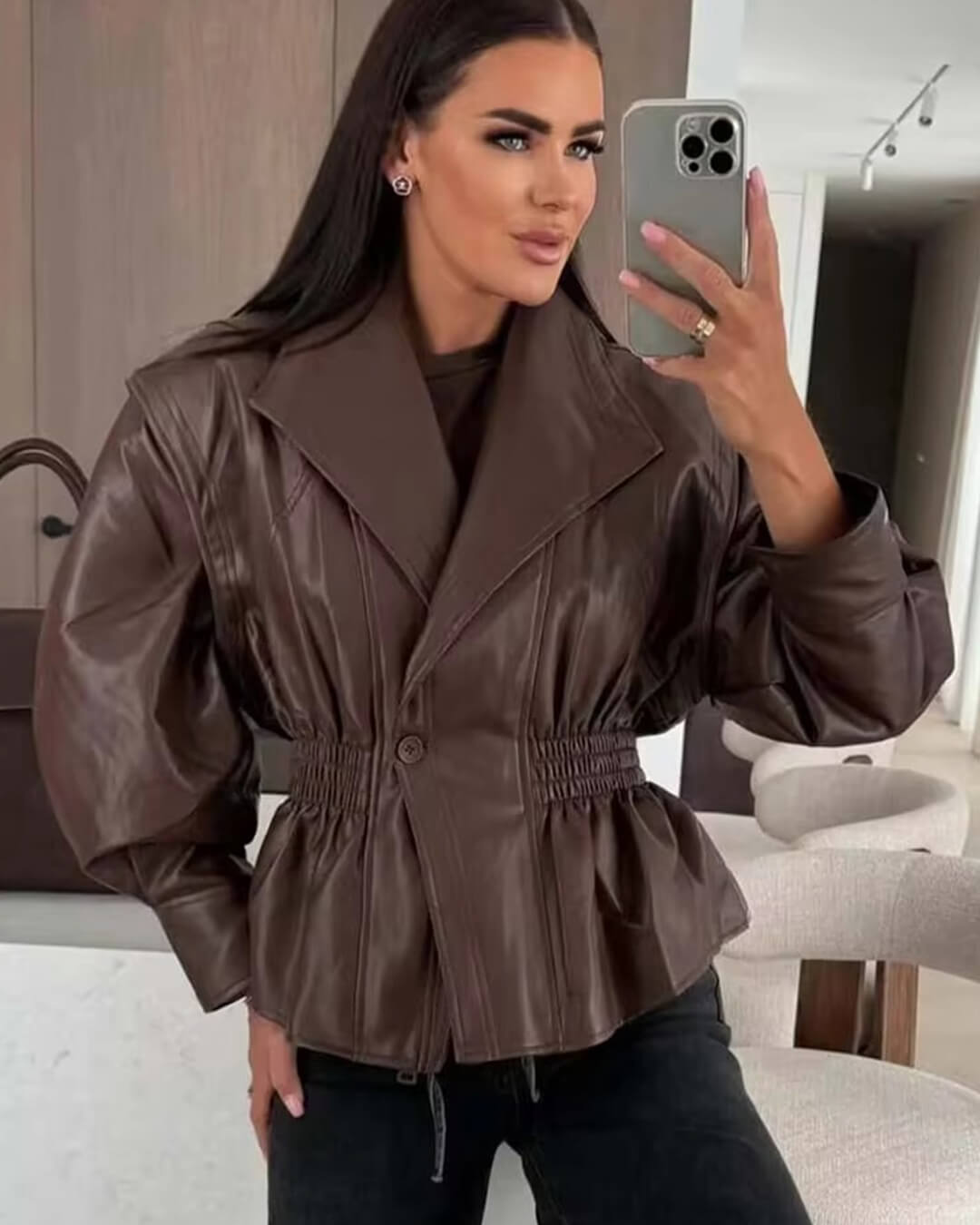 Stephanie Leather Jacket