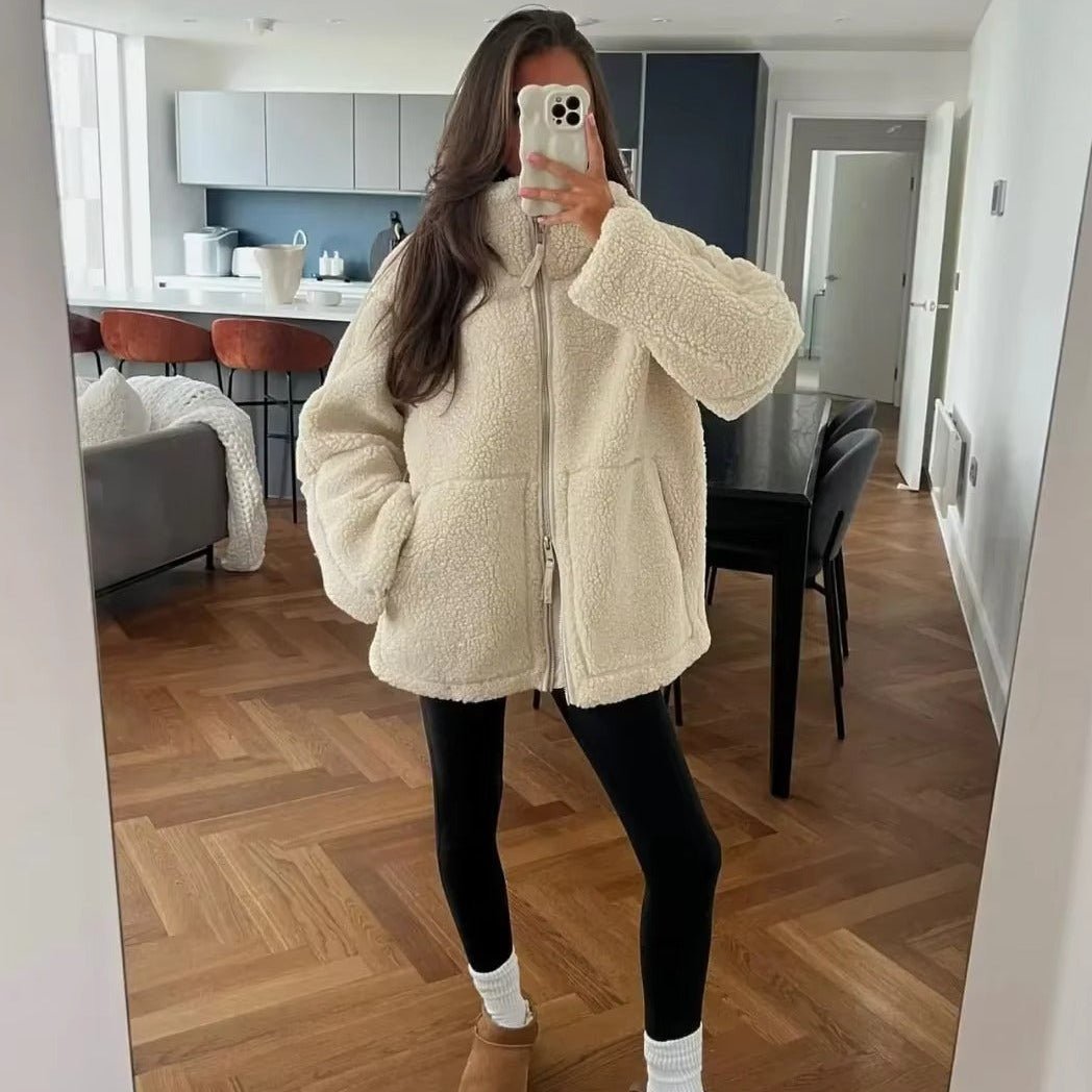 Susan Zip Up Teddy Jacket