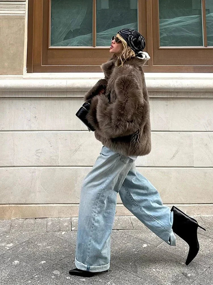 Thalia Faux Fur Coat