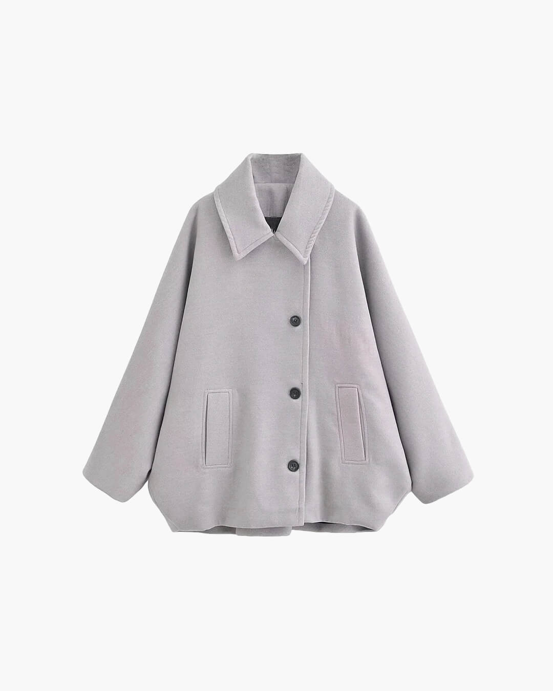 Yalena Collared Loose Coat