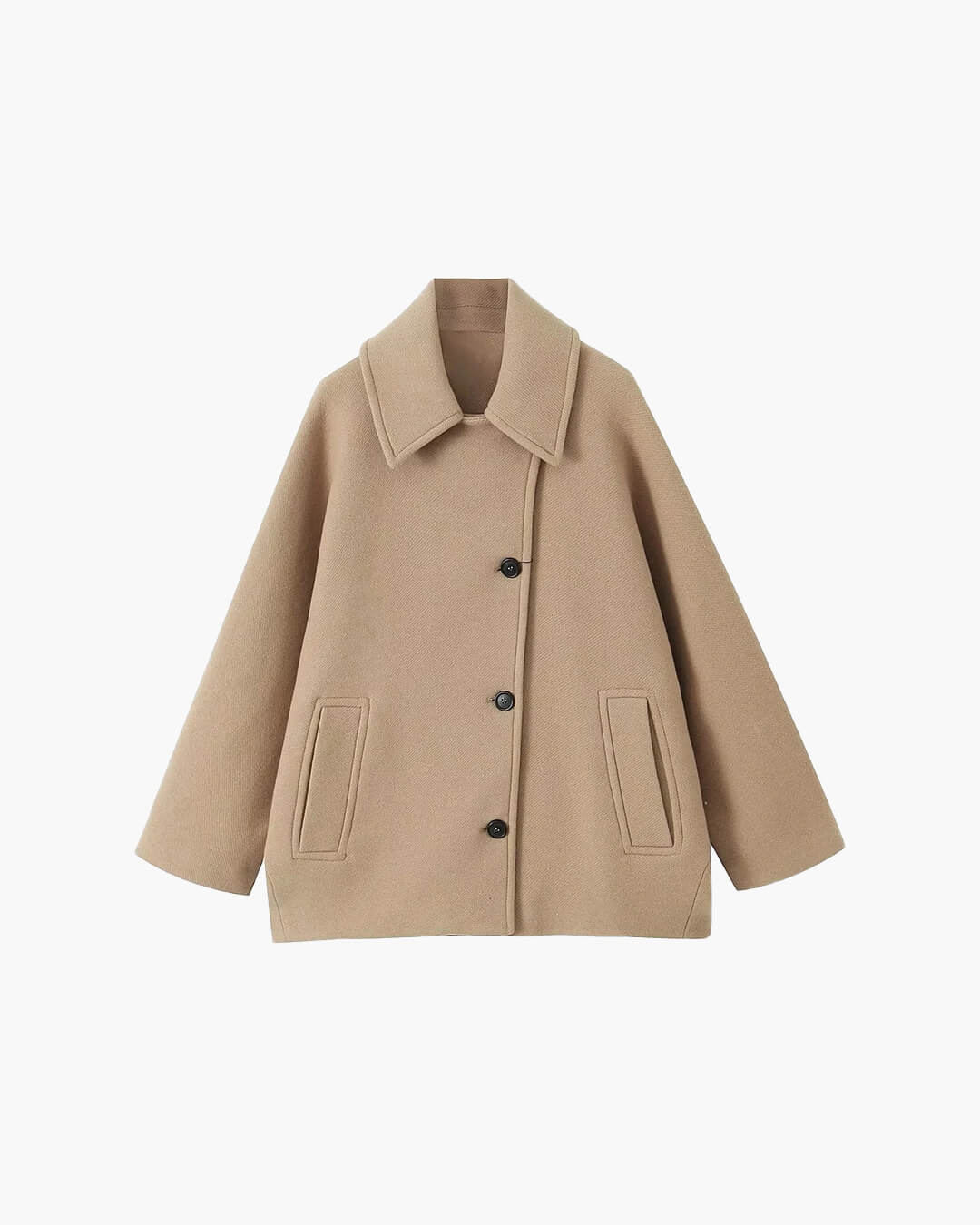 Yalena Collared Loose Coat