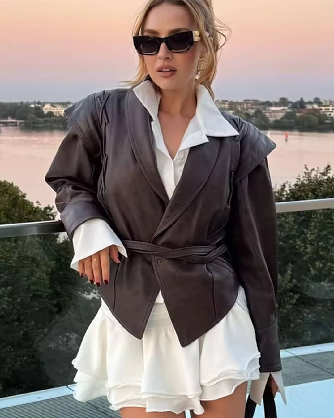 Zyra Biker Leather Jacket