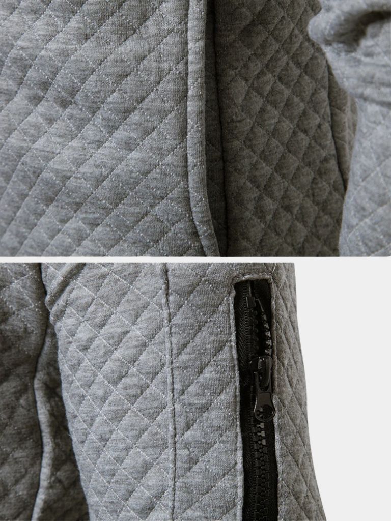 Textured casual bomber jacket by Montaracrest, featuring a structured design and cross crown detail.