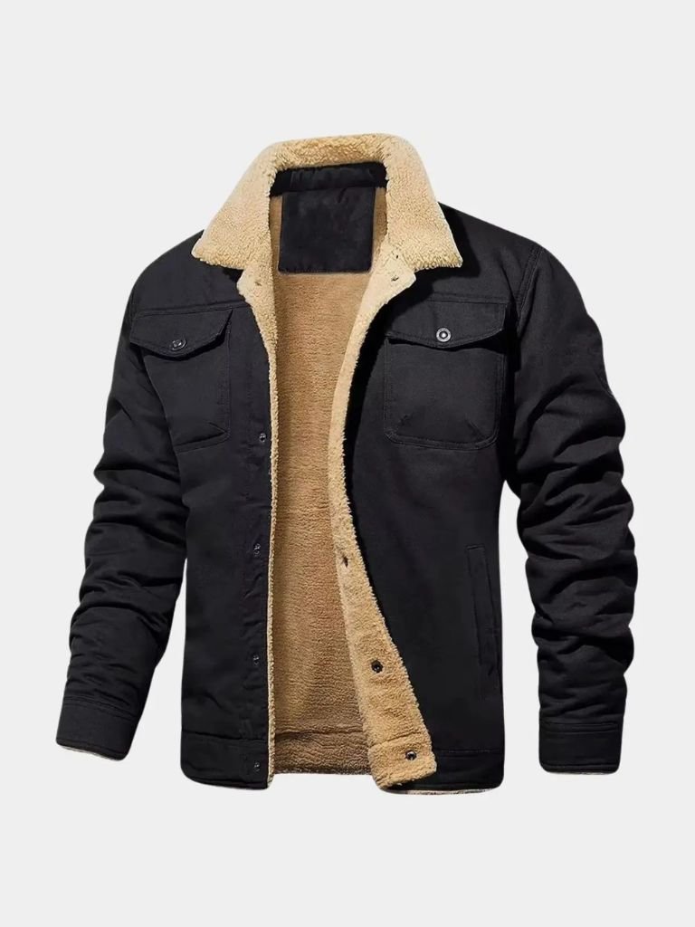 Vintage fleece bomber jacket by Montaracrest featuring a classic cross crown design, soft pile fabric, and retro style.