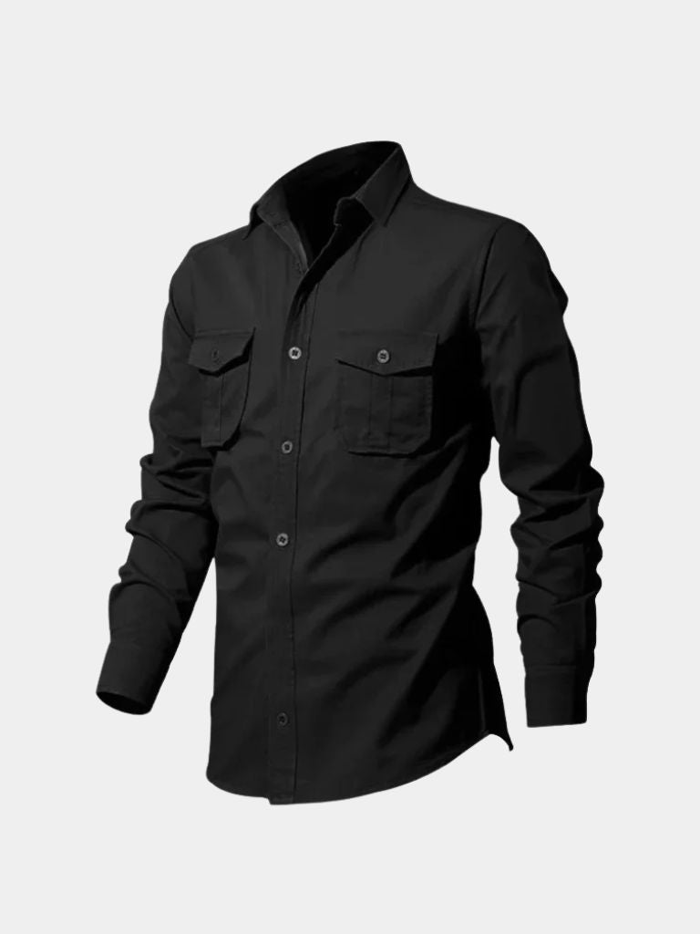Vintage Montaracrest long sleeve shirt with a cross crown design, featuring classic style and button-up front.